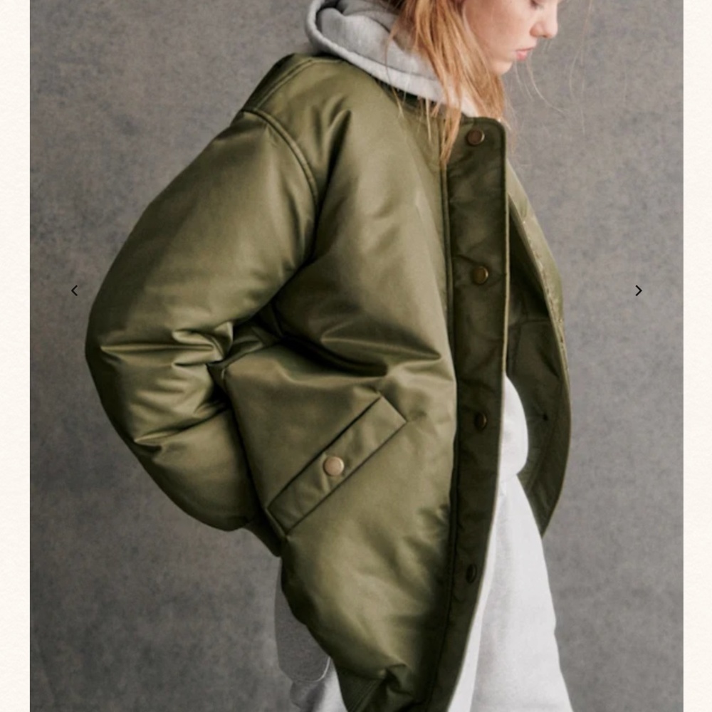 Sezane Richie Bomber Jacket Size 4 Used